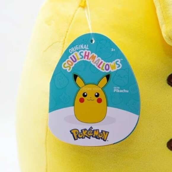 14" Pikachu Pokemon Squishmallows Plush Toy KellyToy Jazzwares BNWT - Picture 4 of 6